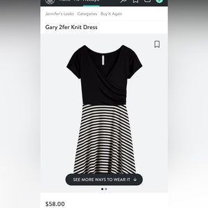 Gary 2fer knit dress (stitchfix)